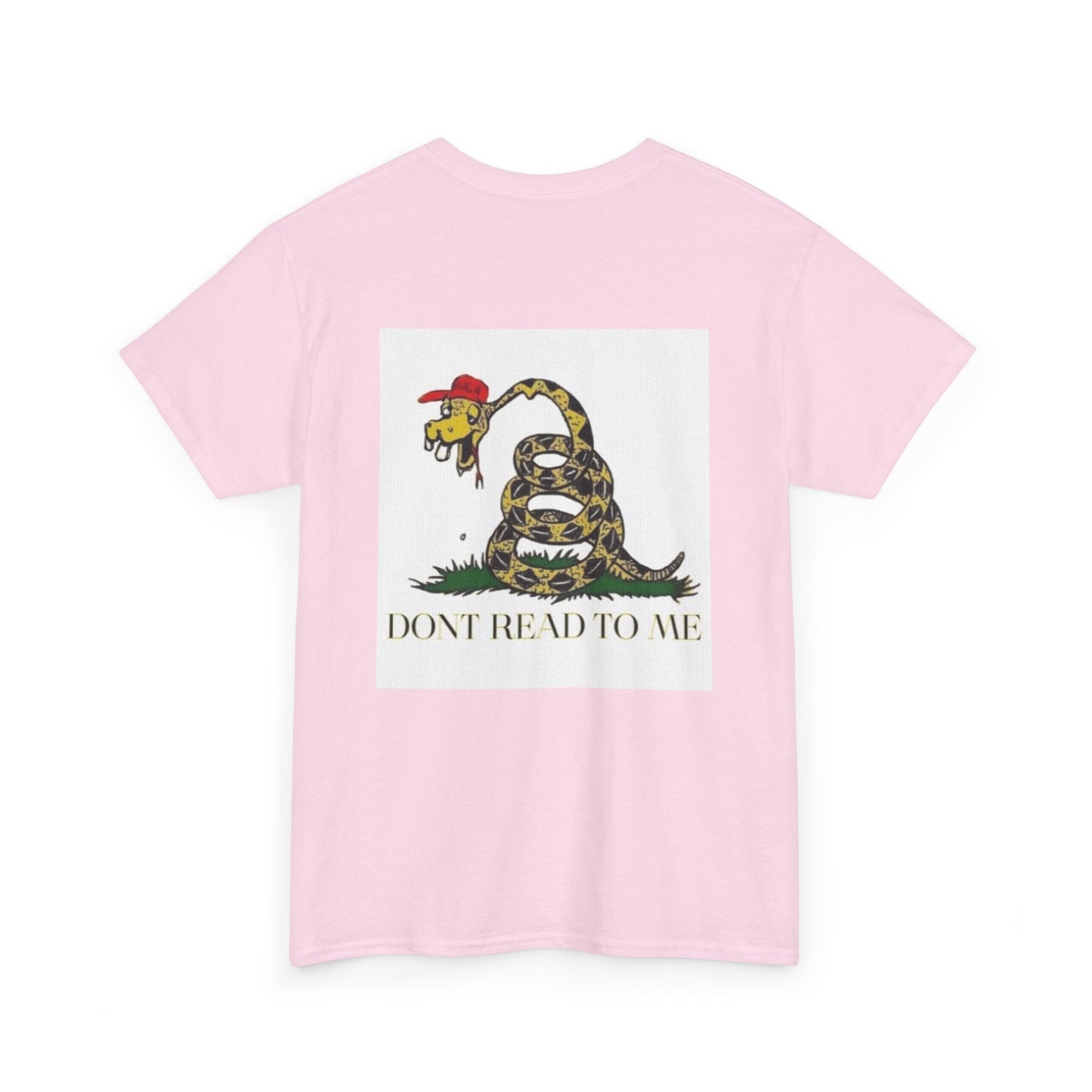 Funny Snake Cartoon Unisex Heavy Cotton Tee - 'DON'T READ TO ME'