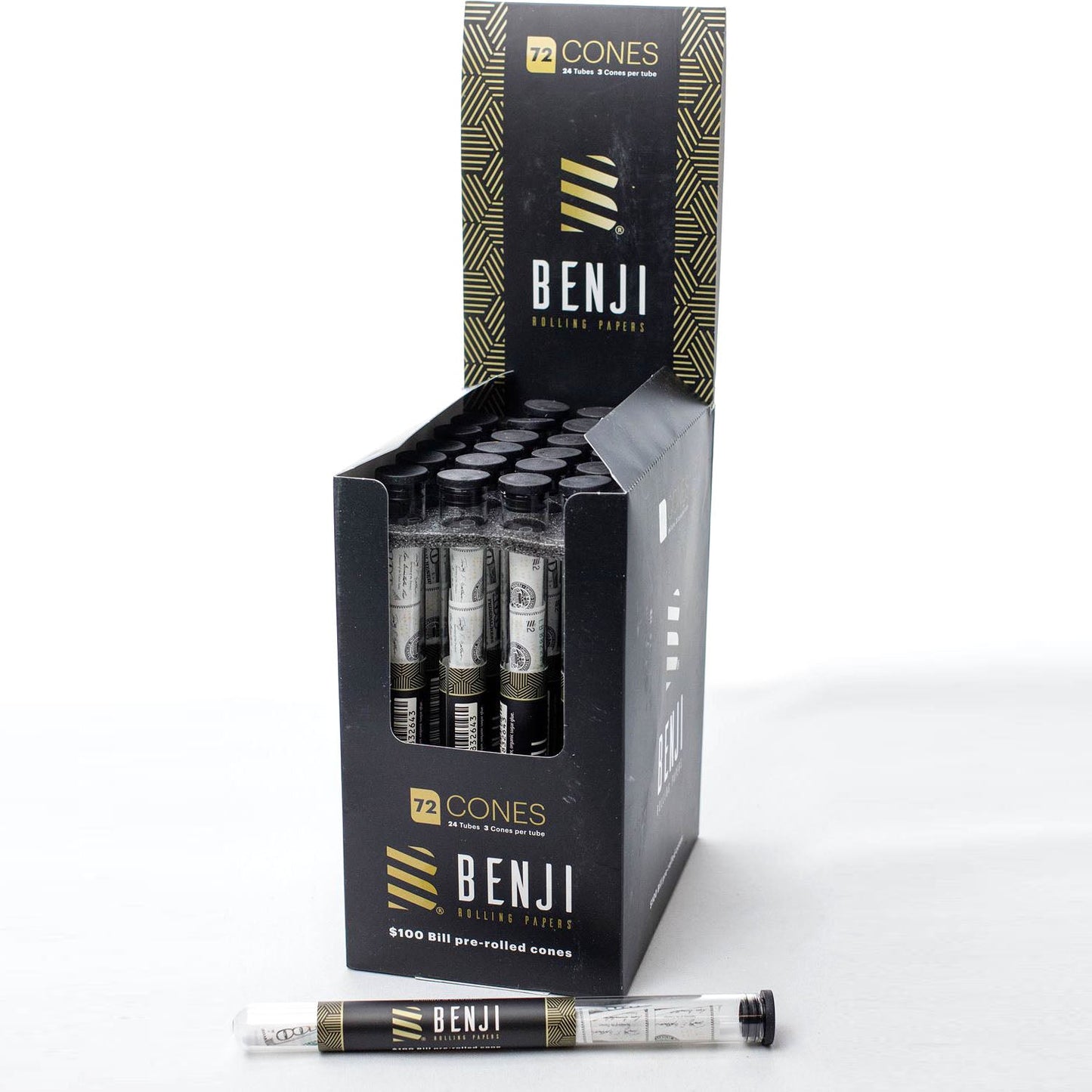 BENJI | $100 BILL printed pre-rolled cones_0