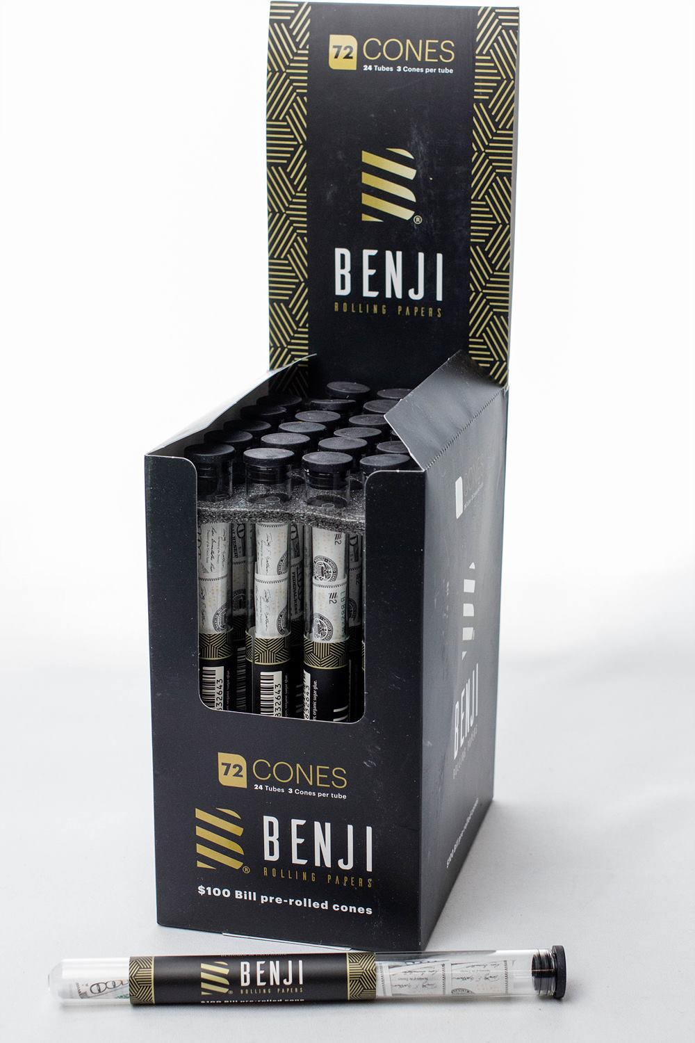 BENJI $100 BILL printed pre-rolled cones_0