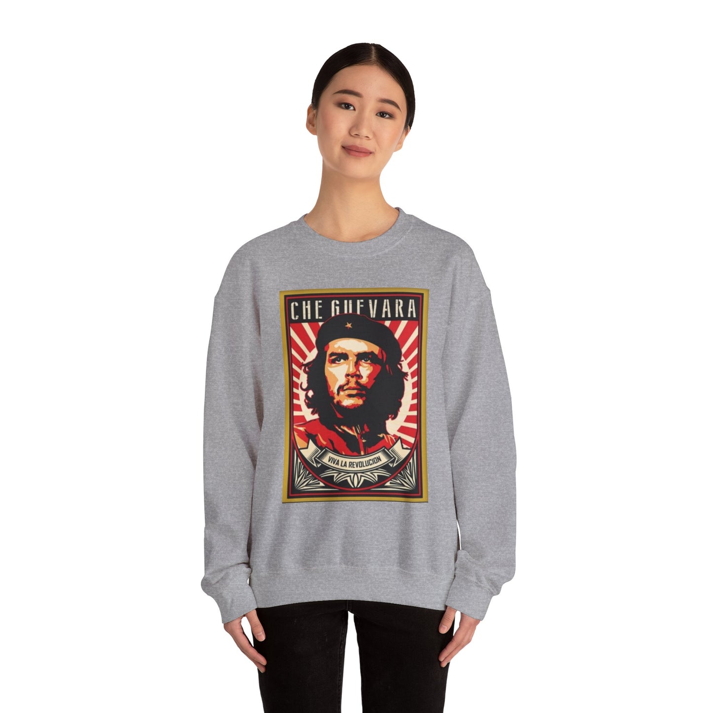 Che Guevara Inspired Unisex Heavy Blend™ Crewneck Sweatshirt - Iconic Revolution Apparel