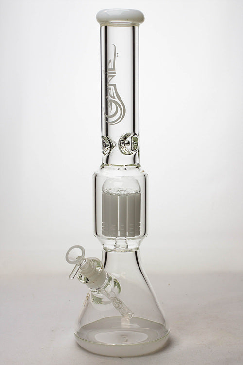 17.5" Genie 10-arm  9 mm colored bottom glass bong ( GE4180 )_9