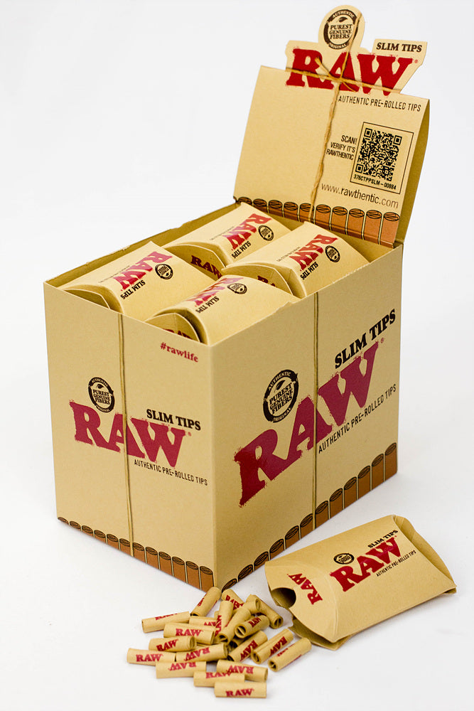 Raw Rolling paper pre-rolled Slim tips_0