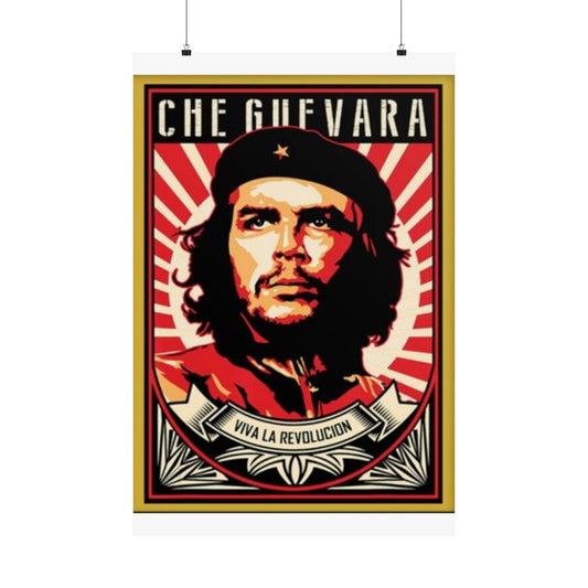 Inspirational Che Guevara Matte Vertical Poster - Viva La Revolucion Wall Art