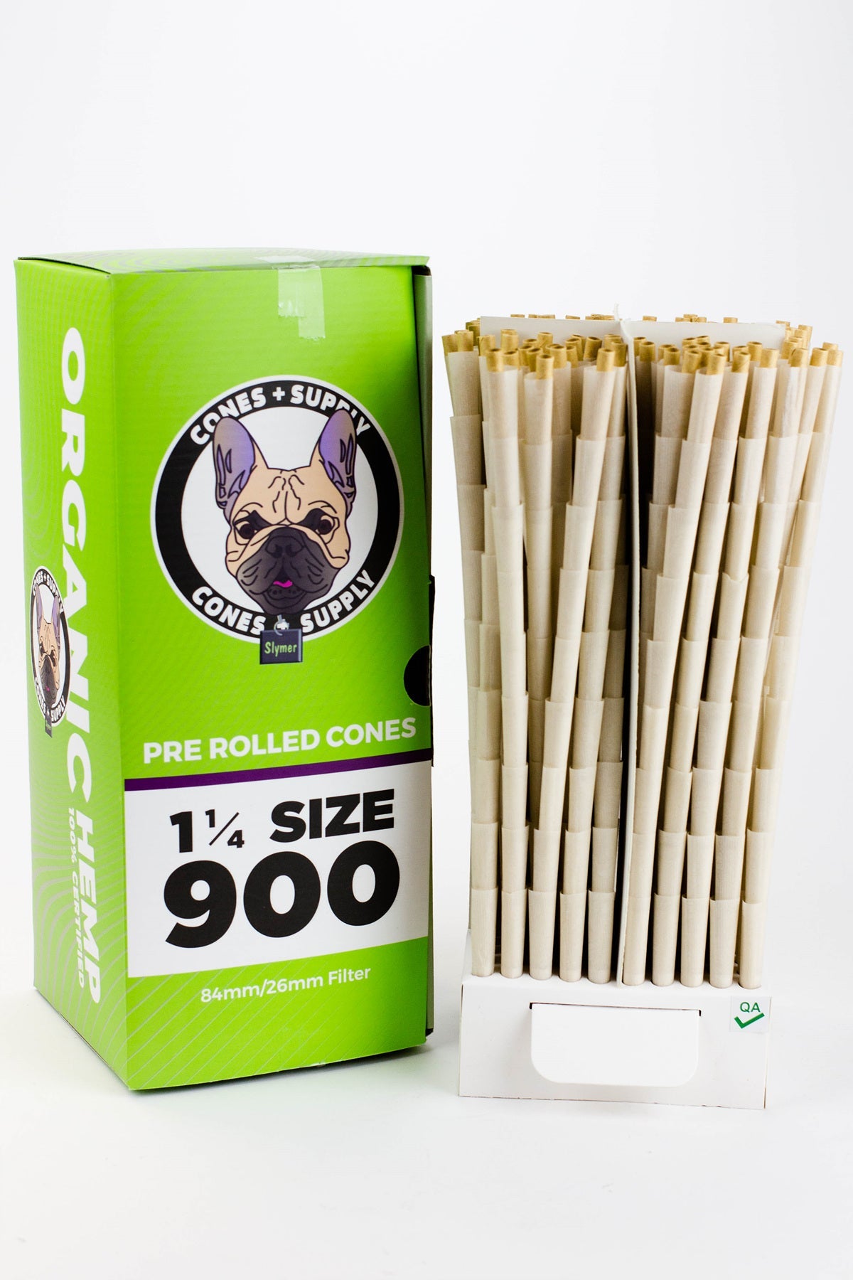 Cone + Supply 84 mm Pre-Rolled Organic HEMP cones 900_1