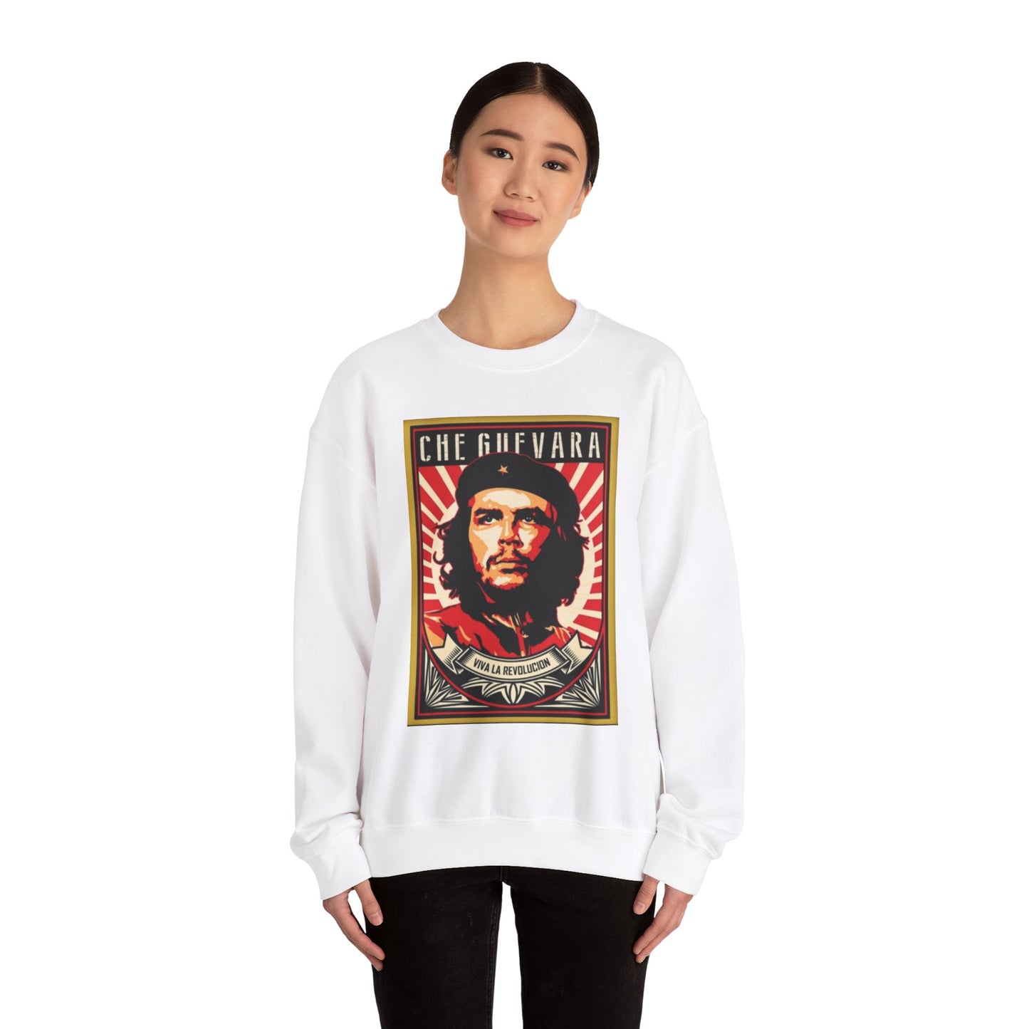 Che Guevara Inspired Unisex Heavy Blend™ Crewneck Sweatshirt - Iconic Revolution Apparel