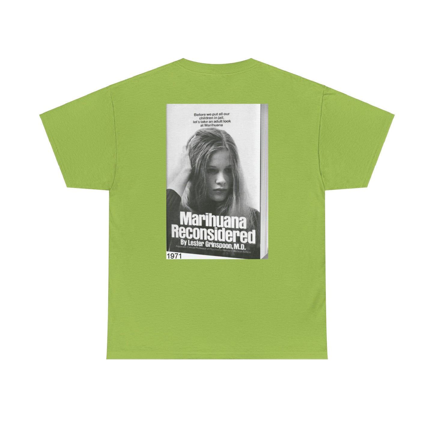 Retro Graphic Tee Vintage 1971 Marihuana Reconsidered Shirt