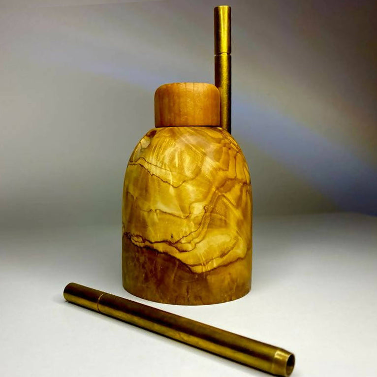 VOW | Olive wood tabletop Dugout/One hitter stash Box/Smoker's Gift_3