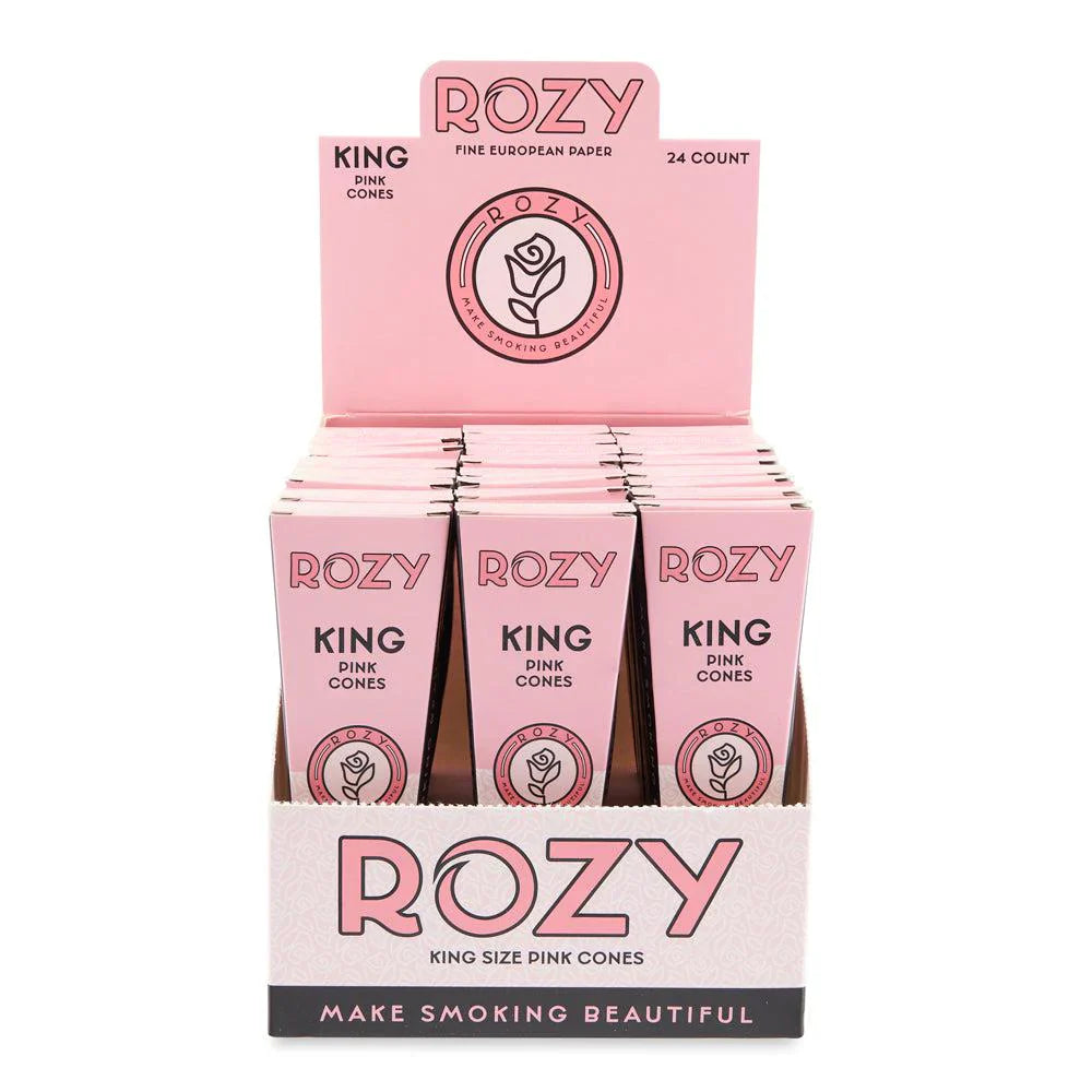 Rozy | Pink King Size Pre-Rolled Cones 3pk – 24ct Display_2