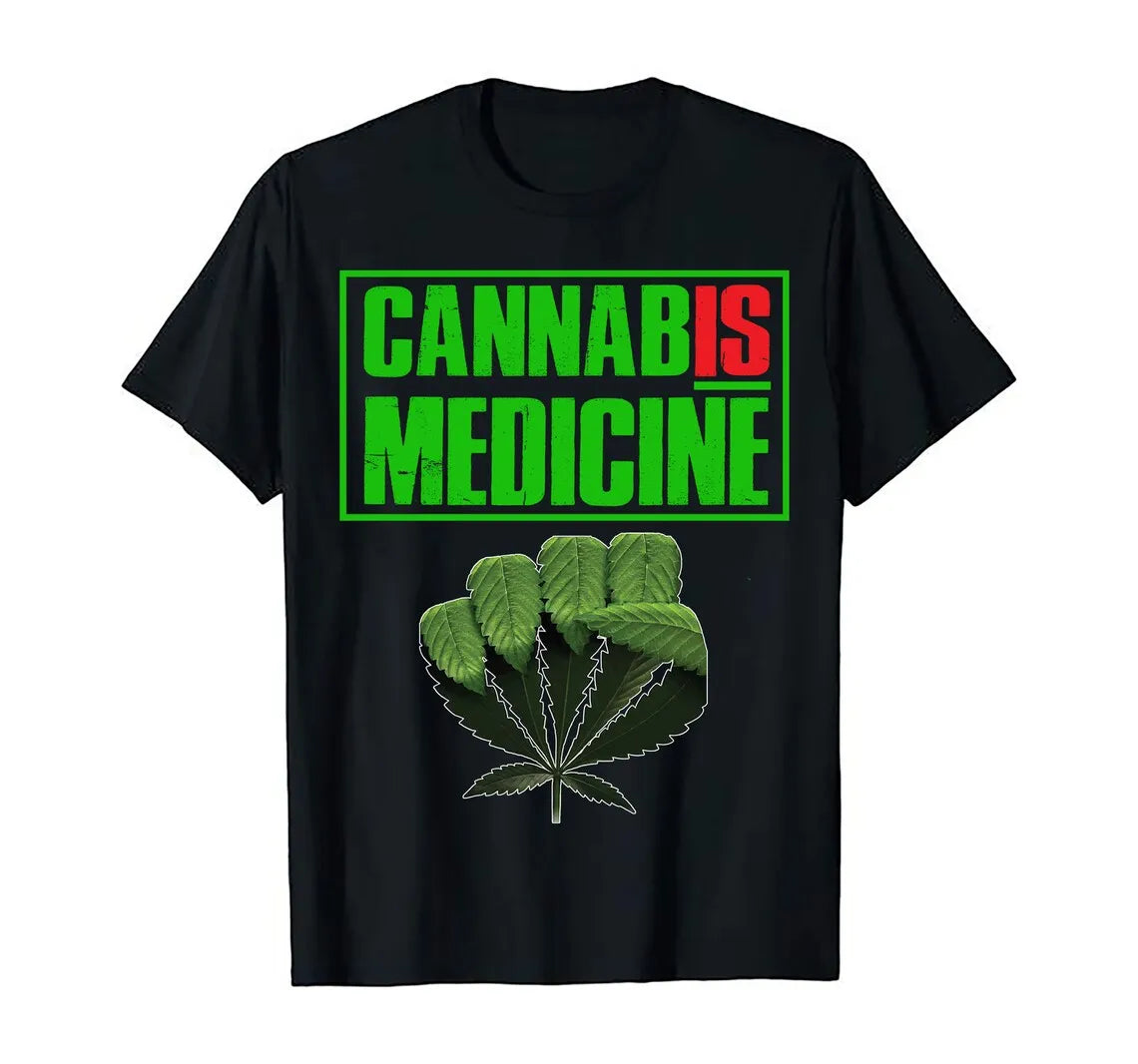 In Weed We Trust Legalize Cannabis and Marijuana Is Medicine T-Shirt 100% Cotton O-Neck Summer Short Sleeve Casual Mens T-shirt