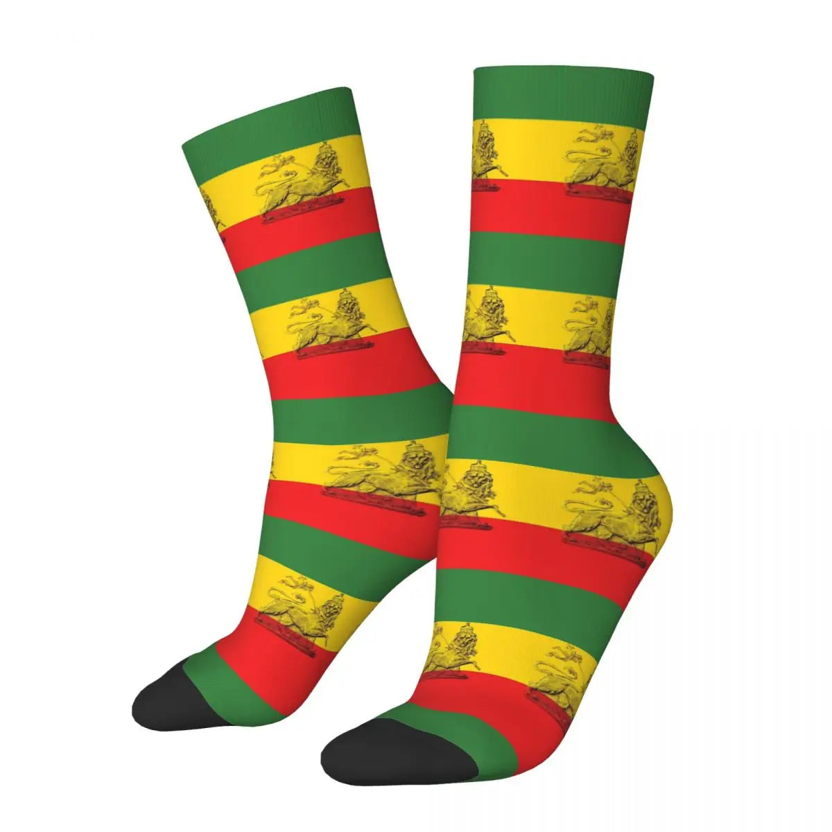 Lion Of Judah Rasta Colours Cannabis Leaf Plant Marijuana Weed Unisex Winter Socks Cycling Happy Socks street style Crazy Sock