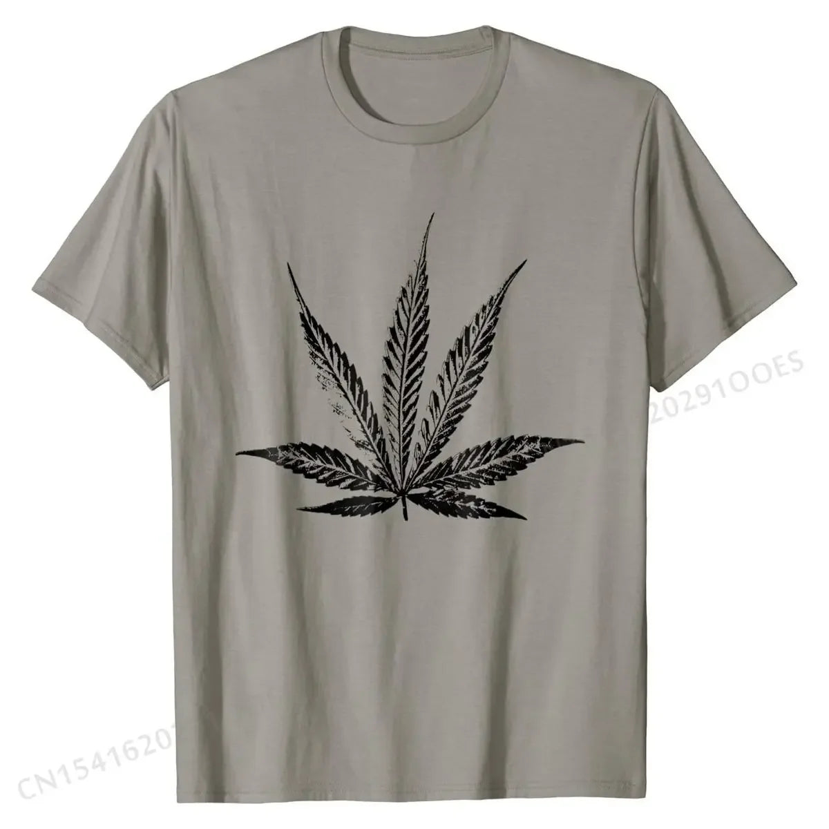 THC POT LEAF INK STAMP Cannabis Medical  T-Shirt Tshirts Party Classic Cotton Tees Printed for Men