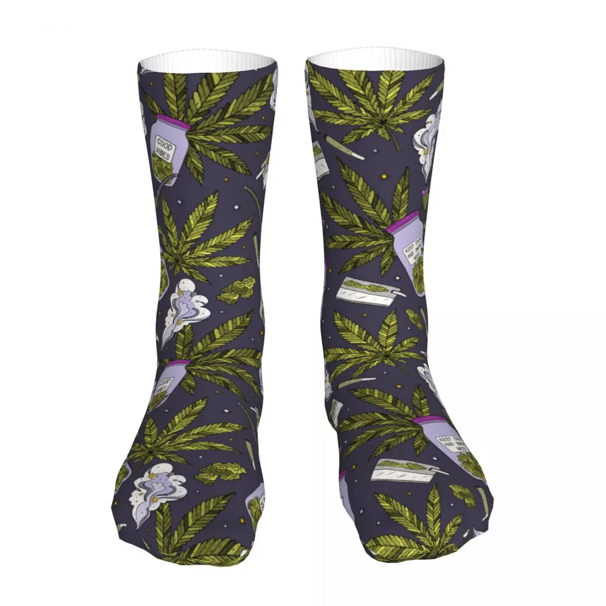 Weed Cannabis And Smoking Socks Men Women Fashion Socks Novelty Spring Summer Autumn Winter Socks Gift