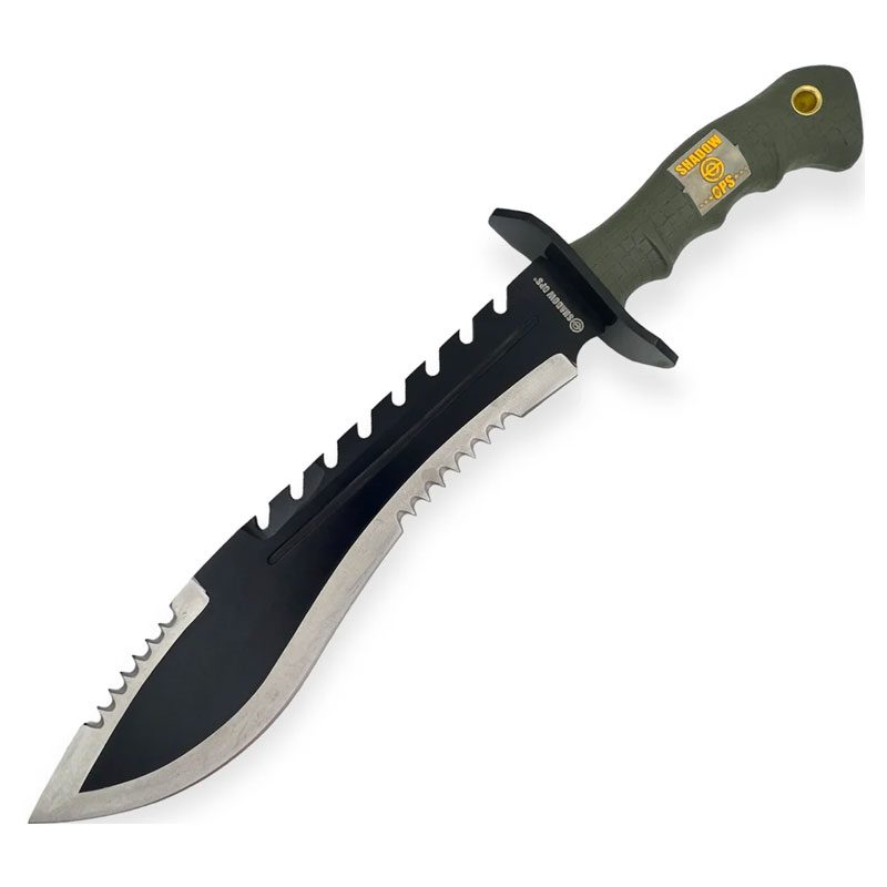 16" Shadow Tactical Knife Black Green Handle [SO-284]_0