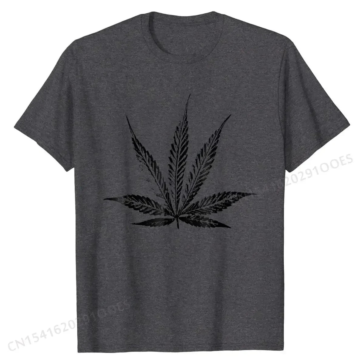 THC POT LEAF INK STAMP Cannabis Medical  T-Shirt Tshirts Party Classic Cotton Tees Printed for Men