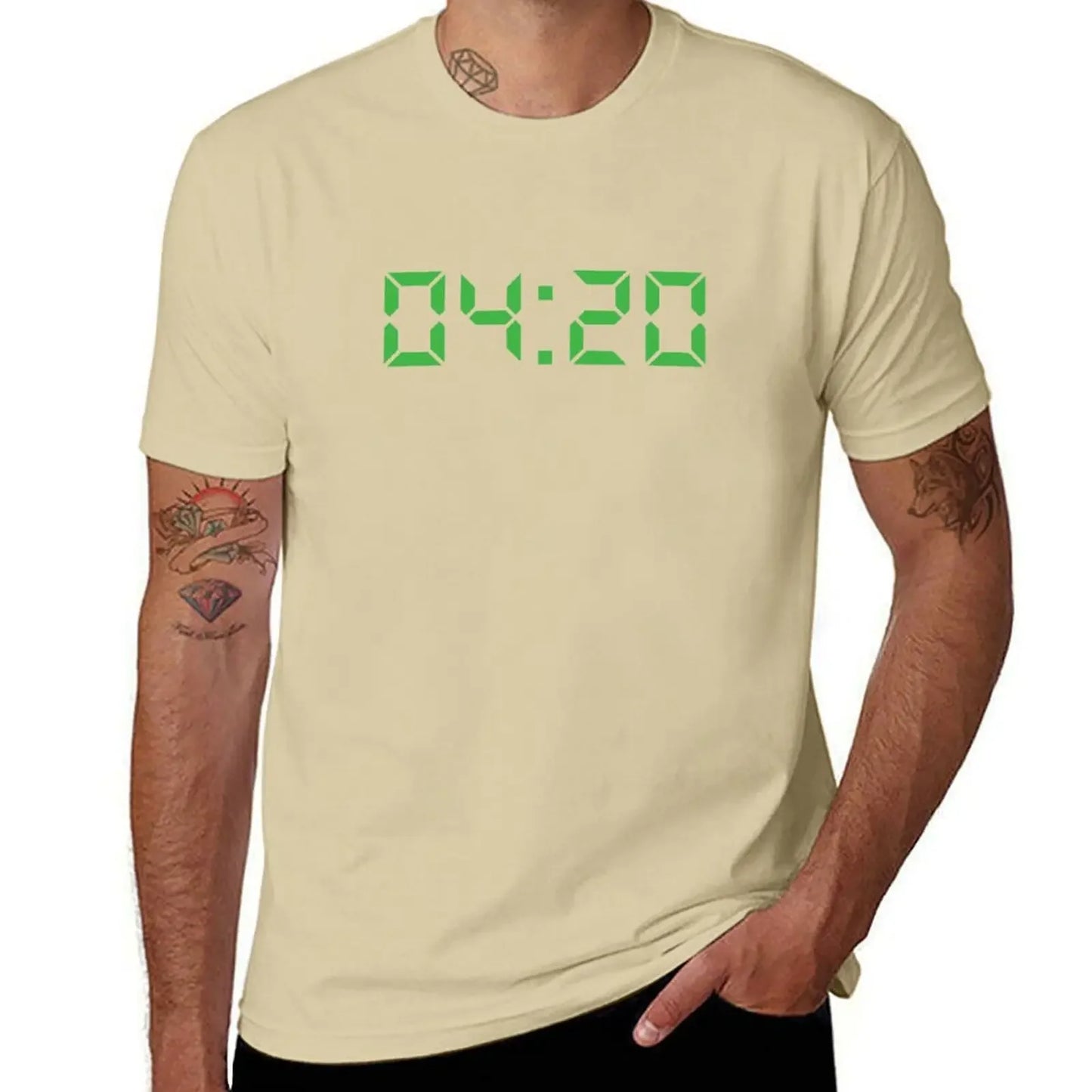 420 Alarm Clock Funny Weed Smoker T-Shirt tees rapper graphic tees anime clothes anime shirts men