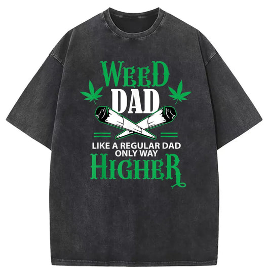 Dad Weed Marijuana Graphic Men T-shirts Male Long Sleeve Funny Sweatshirts Novelty Tshirts Man Brand Personalized Tee Shirts