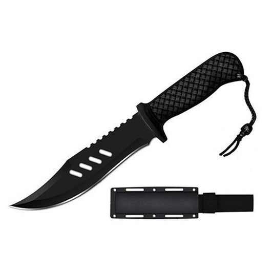 12″ Overall Dagger 3mm Thickness Blade w/ Black Rubber Handle [T222781-10S]_0