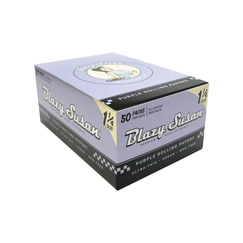 Blazy Susan | Purple 1-1/4 Rolling paper box of 50_2