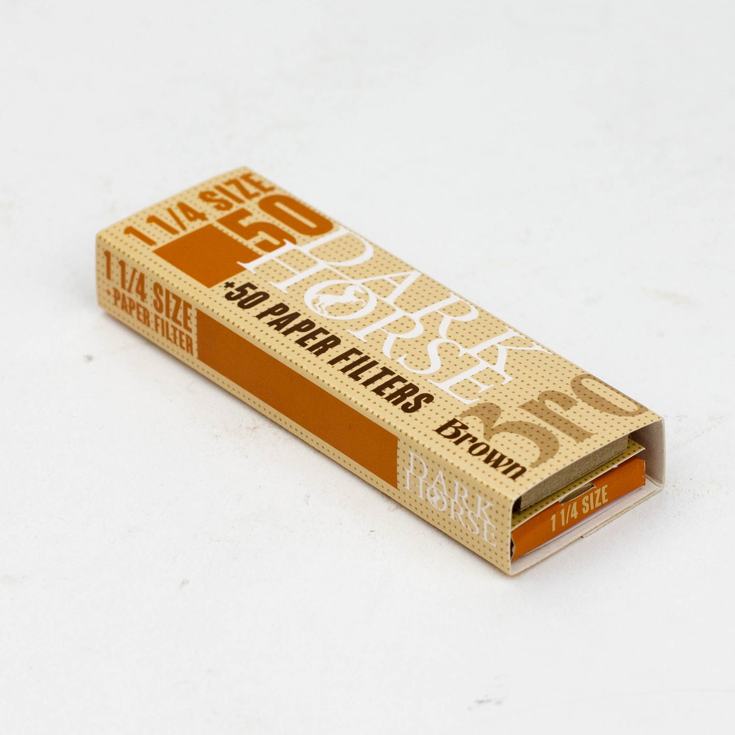 Rolling Paper DARK HORSE 1 1/4 BROWN Paper + Filters_2