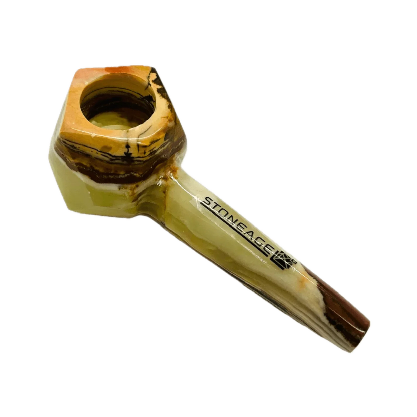 StoneAge | 4" Handmade Tobacco Smoking Pipe – Model: Diamond, Includes Gift Box_0