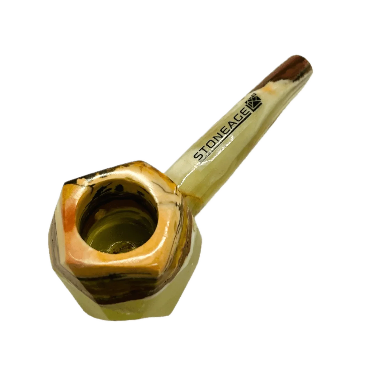 StoneAge | 4" Handmade Tobacco Smoking Pipe – Model: Diamond, Includes Gift Box_1