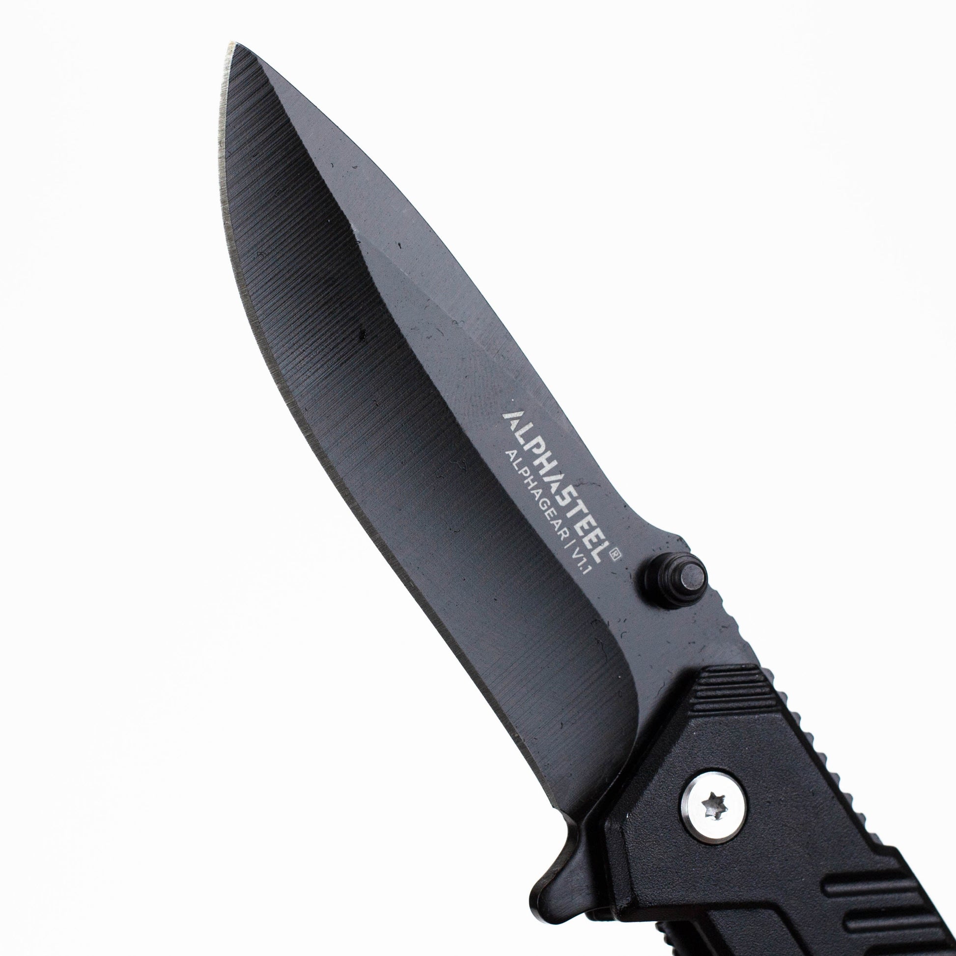 ALPHASTEEL Hunting Knife - Black Steel_3