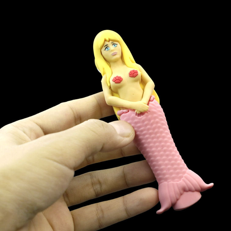 4.7" Mermaid hand pipe-Assorted [H365]_5