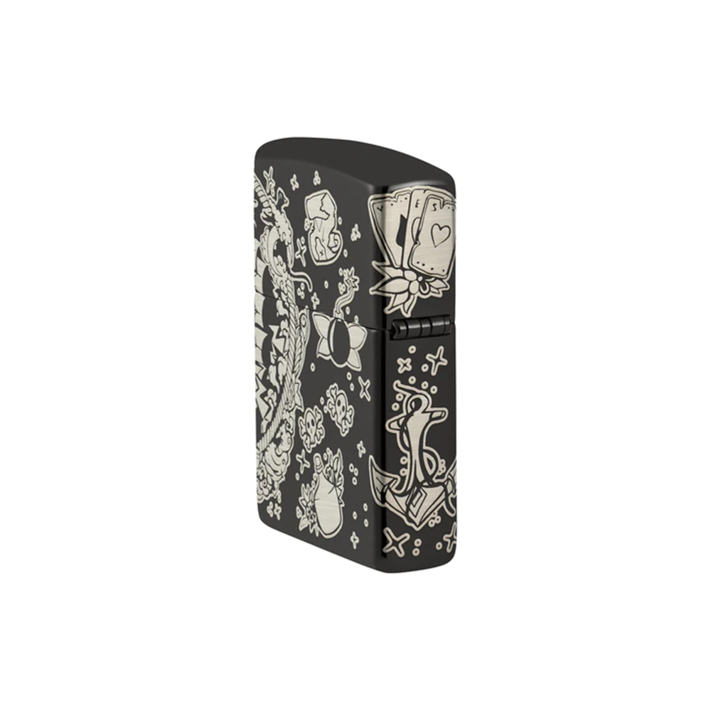 Zippo 48398 Pirates Treasure / Tattoo Theme Design_3