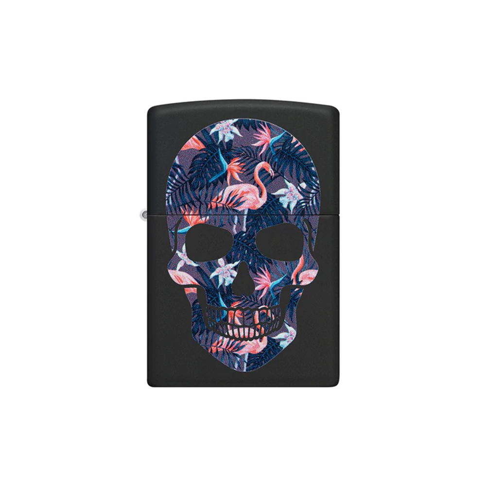 Zippo 49771 Flamingo Skull Design_1