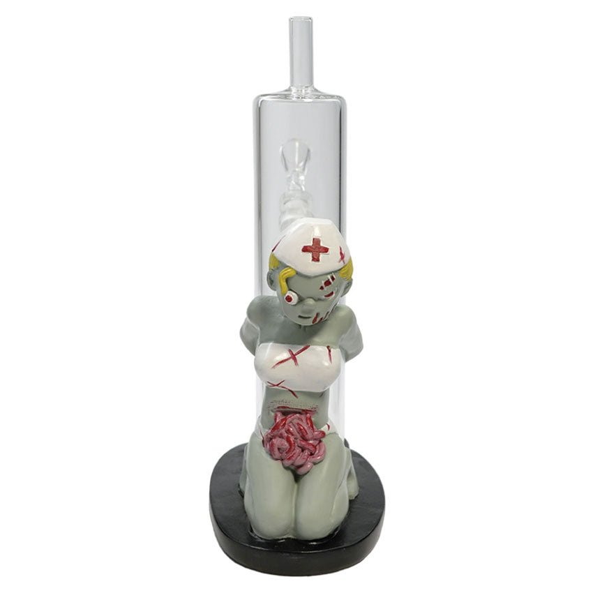 9'' Resin zombie nurse water pipe [H356]_3